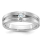 IB Goodman Mens Polished and Satin 1/6 carat Diamond Complete Ring - WBC