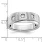 IB Goodman Mens Polished and Satin 1/4 carat Diamond Complete Ring - WBC