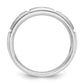 IBGoodman Men's Polished Satin and Grooved 3-Stone 1/5 Carat AA Quality Diamond Ring - WBC