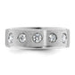 IB Goodman Mens Polished and Satin 1/2 carat Diamond Complete Ring - WBC