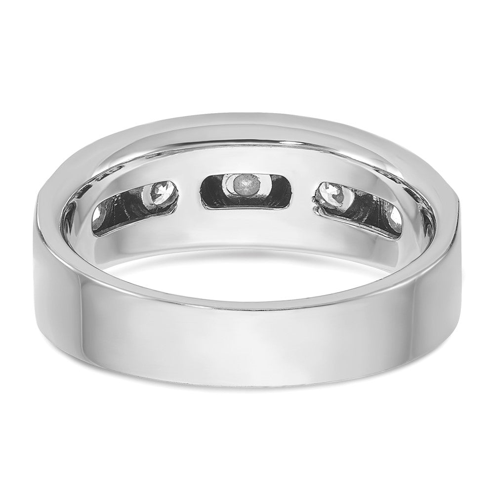 IB Goodman Mens Polished and Satin 1/2 carat Diamond Complete Ring - WBC