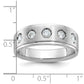 IB Goodman Mens Polished and Satin 1/2 carat Diamond Complete Ring - WBC