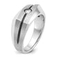 IB Goodman with Black Rhodium Mens Satin 1/5 carat Diamond Complete Ring - WBC