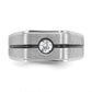 IB Goodman with Black Rhodium Mens Satin 1/5 carat Diamond Complete Ring - WBC