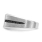 IB Goodman with Black Rhodium Satin 5/8 carat Black and Diamond Complete Mens Ring - WBC