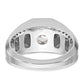 IB Goodman Mens Polished and Satin 1/5 carat Diamond Semi-mount Ring - WBC