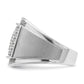 IB Goodman Mens Polished and Satin 1.5 Carat AA Quality Diamond Cluster Ring - WBC