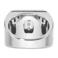 IBGoodman Two-tone with Black Rhodium Men's Polished and Grooved 5-Row 1 3/4 Carat AA Quality Diamond Cluster Ring - WBC
