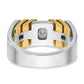 IB Goodman Two-tone Mens 1/3 carat Diamond Complete Ring - WBC