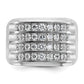 IB Goodman Mens Polished and Grooved 4-Row 1.6 Carat AA Quality Diamond Ring - WBC