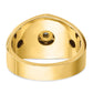 IBGoodman Two-tone Men's Polished and Grooved 3/8 Carat AA Quality Diamond Star Ring - WBC