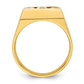 IBGoodman Men's Polished 3-Stone 1 Carat AA Quality Diamond Ring - WBC