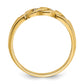 IB Goodman Mens Link Design 1/4 carat Diamond Complete Ring - WBC