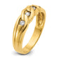 IB Goodman Mens Link Design 1/4 carat Diamond Complete Ring - WBC