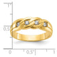 IB Goodman Mens Link Design 1/4 carat Diamond Complete Ring - WBC