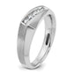 IBGoodman Men's Polished and Satin 5-Stone 1/4 Carat AA Quality Diamond Ring - WBC