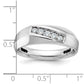 IBGoodman Men's Polished and Satin 5-Stone 1/4 Carat AA Quality Diamond Ring - WBC