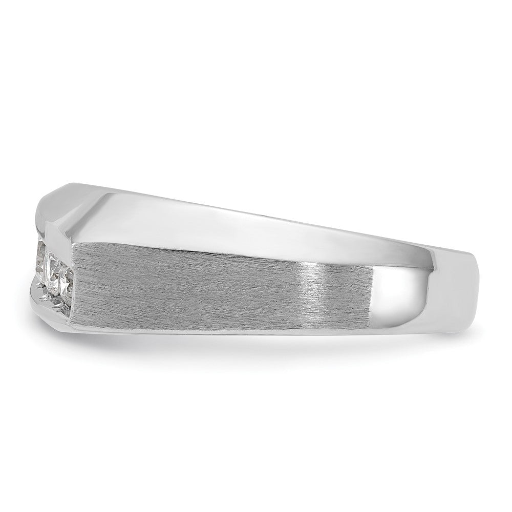 IBGoodman Men's Polished and Satin 5-Stone 1/2 Carat AA Quality Diamond Ring - WBC