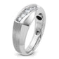 IBGoodman Men's Polished and Satin 5-Stone 1/2 Carat AA Quality Diamond Ring - WBC
