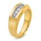 IBGoodman Men's Polished and Satin 5-Stone 1/2 Carat AA Quality Diamond Ring - WBC