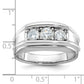 IB Goodman Mens 3-Stone 1 carat Diamond Ring - WBC