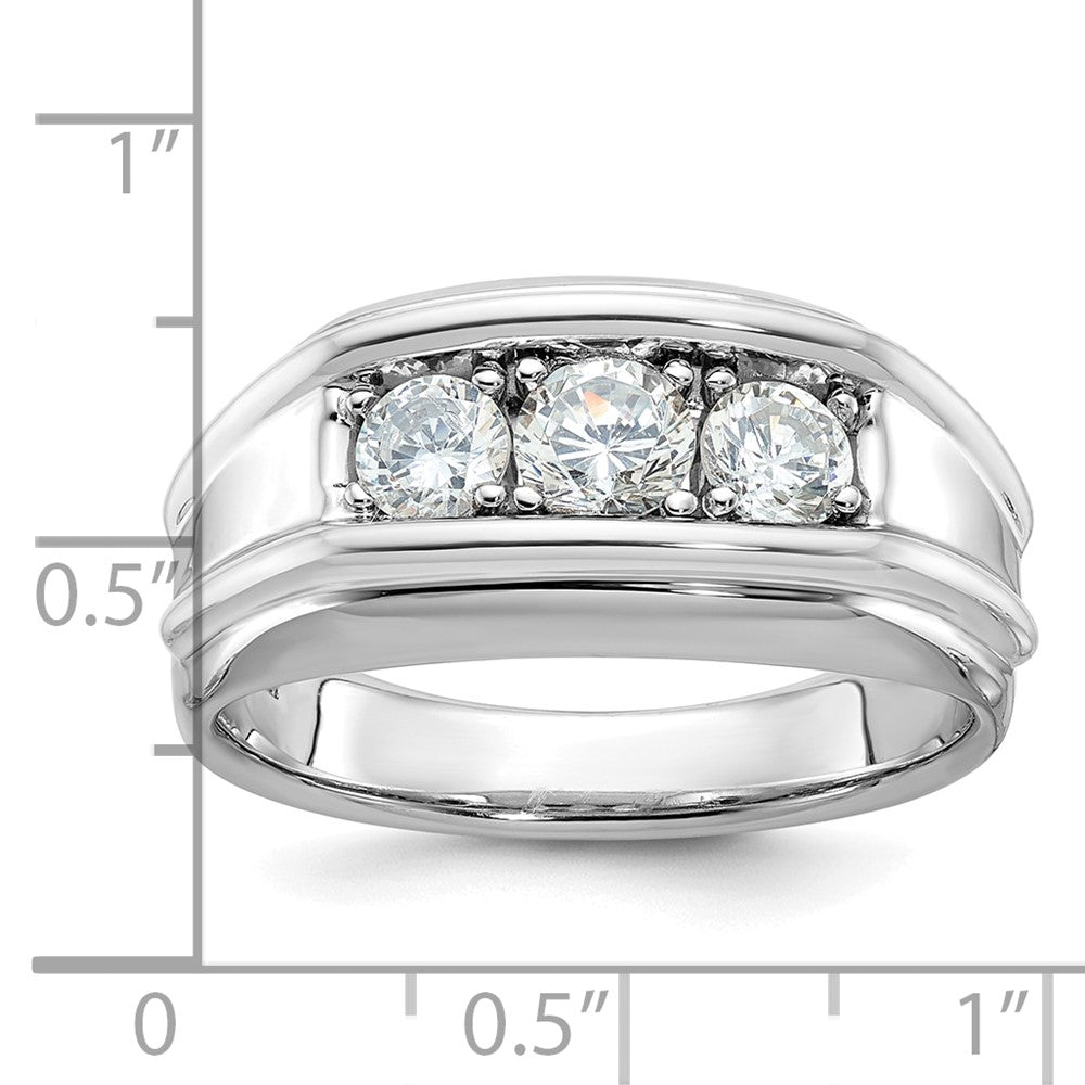 IB Goodman Mens 3-Stone 1 carat Diamond Ring - WBC