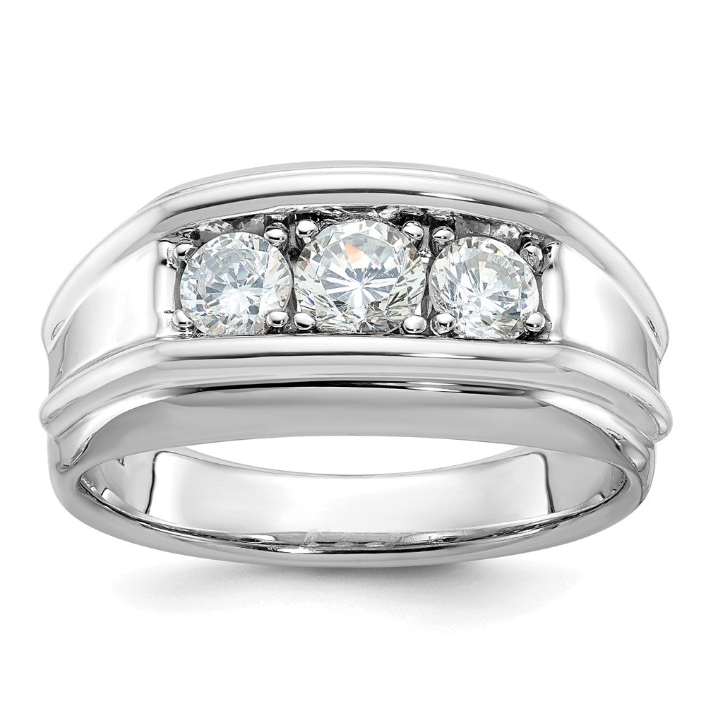 IB Goodman Mens 3-Stone 1 carat Diamond Ring - WBC