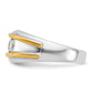IB Goodman Two-tone Mens 3-Stone 1 carat AA Diamond Ring - WBC