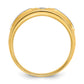 IB Goodman Mens Polished and Satin 1/10 carat Diamond Complete Ring - WBC