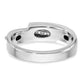 IBGoodman Two-tone Men's Polished 5-Stone 1/6 Carat AA Quality Diamond Ring - WBC