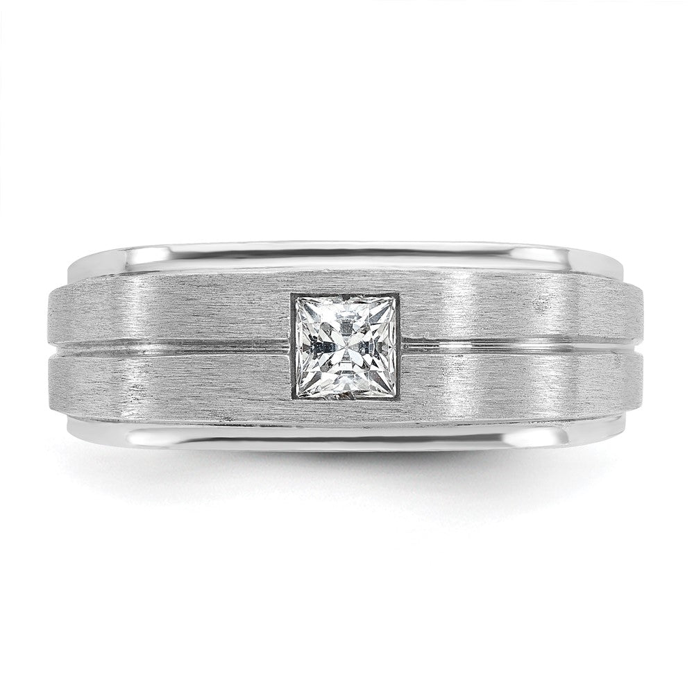 IB Goodman Mens Polished and Satin 3/8 carat Diamond Complete Ring - WBC