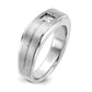 IB Goodman Mens Polished and Satin 3/8 carat Diamond Complete Ring - WBC