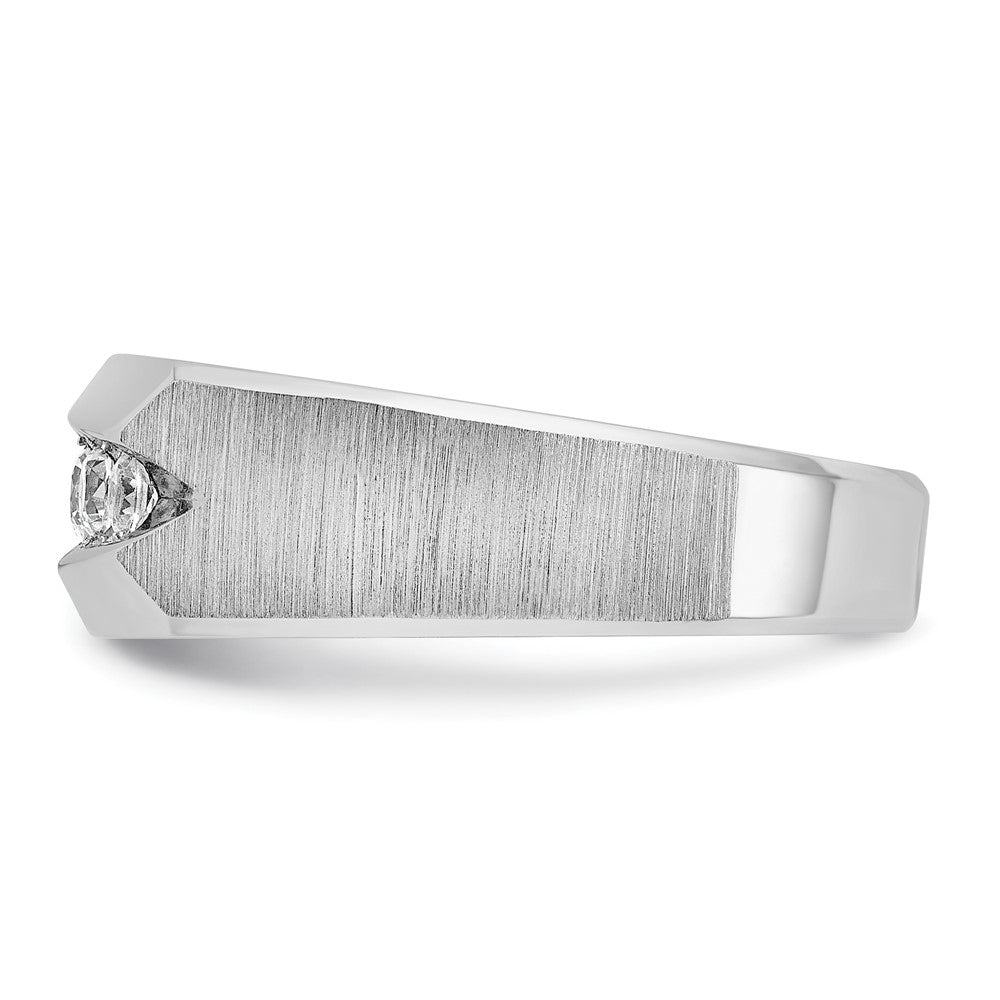 IBGoodman Men's Polished and Satin 5-Stone 1/2 Carat AA Quality Diamond Ring - WBC