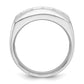 IBGoodman Men's Polished and Satin 5-Stone 1 Carat AA Quality Diamond Ring - WBC