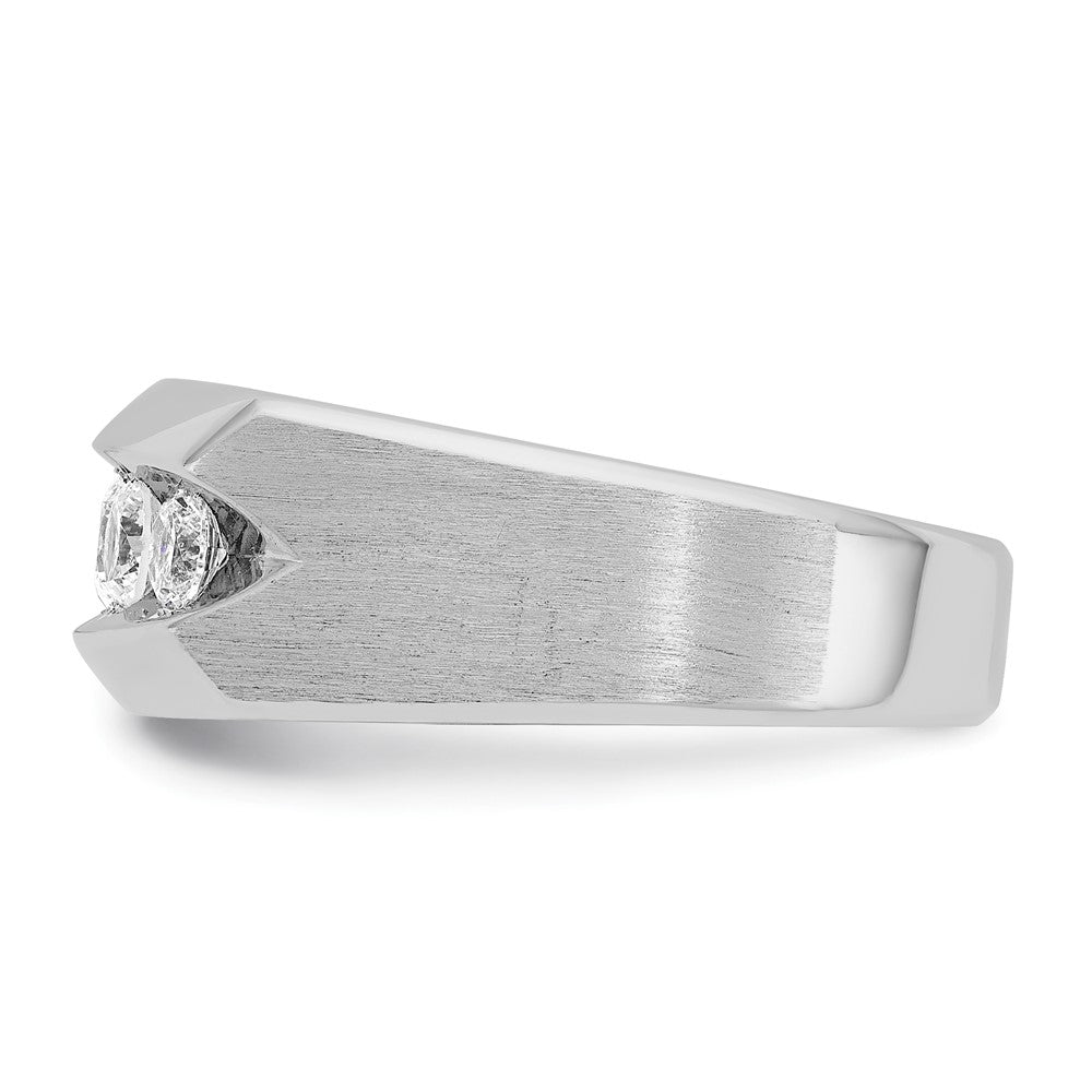 IBGoodman Men's Polished and Satin 5-Stone 1 Carat AA Quality Diamond Ring - WBC