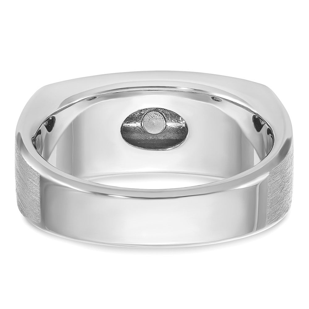 IBGoodman Men's Polished and Satin 5-Stone 1 Carat AA Quality Diamond Ring - WBC