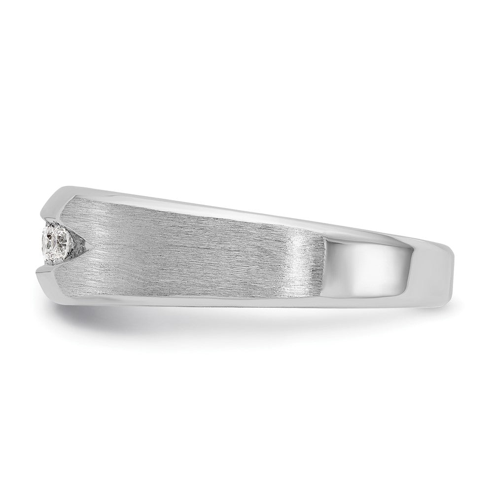 IBGoodman Men's Polished and Satin 5-Stone 1/4 Carat AA Quality Diamond Ring - WBC