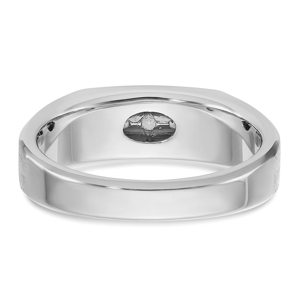IBGoodman Men's Polished and Satin 5-Stone 1/4 Carat AA Quality Diamond Ring - WBC