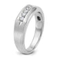 IBGoodman Men's Polished and Satin 5-Stone 1/4 Carat AA Quality Diamond Ring - WBC