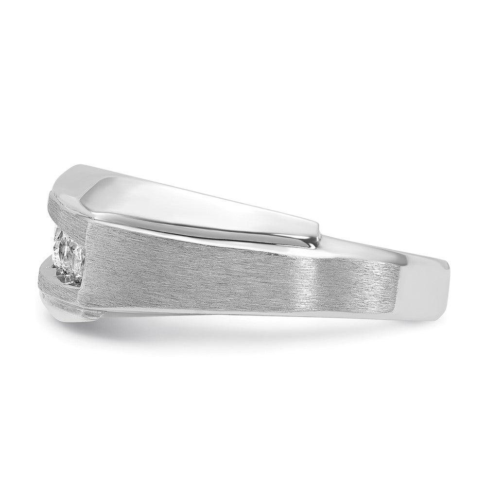 IBGoodman Men's Polished and Satin 5-Stone 1/2 Carat AA Quality Diamond Ring - WBC