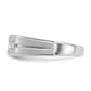 IBGoodman Men's Polished Satin and Grooved 1/4 Carat AA Quality Diamond 5-Stone Ring - WBC