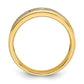 IB Goodman Two-tone Mens Polished and Satin 1/10 carat Diamond Complete Ring - WBC