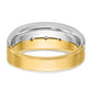 IB Goodman Two-tone Mens Polished and Satin 1/4 carat Diamond 3-Stone Complete Ring - WBC