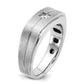 IB Goodman Mens Polished and Satin 1/6 carat Diamond Complete Ring - WBC