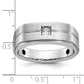 IB Goodman Mens Polished and Satin 1/6 carat Diamond Complete Ring - WBC