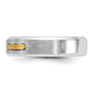 IB Goodman Two-tone Mens Polished and Satin Diamond Complete Ring - WBC