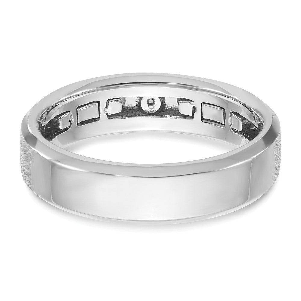 IB Goodman Two-tone Mens Polished and Satin Diamond Complete Ring - WBC