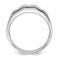IB Goodman Mens Polished and Satin 3/8 carat Diamond Complete Ring - WBC