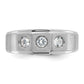 IB Goodman Mens Polished and Satin 3/8 carat Diamond Complete Ring - WBC