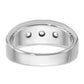 IB Goodman Mens Polished and Satin 3/8 carat Diamond Complete Ring - WBC